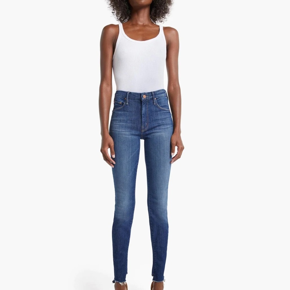 Mother The Looker Two Step Ankle Fray Jeans